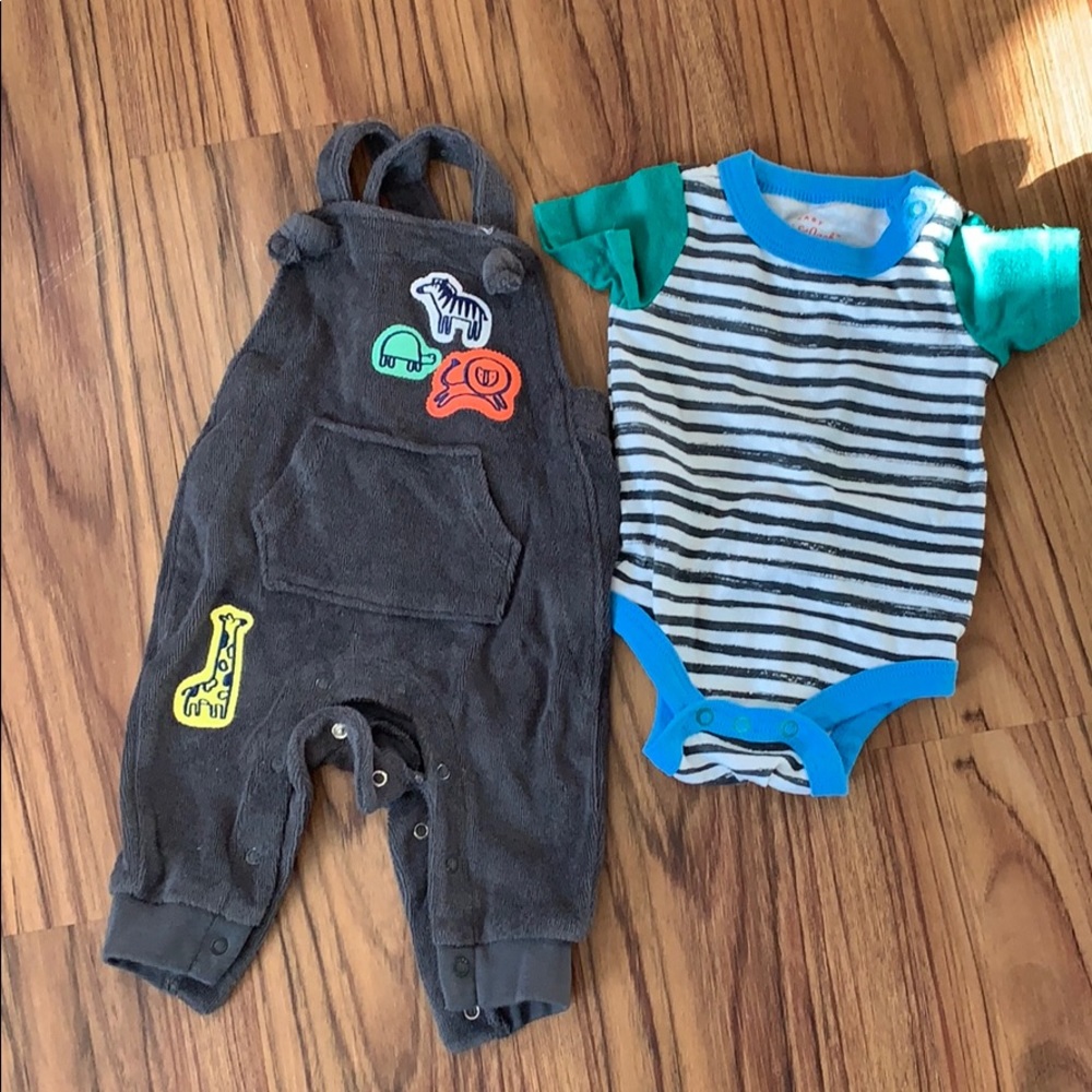 Zoo animal baby outfit